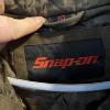 Vintage Snap On Tools Heavy Work Jacket Hoodie Grey Multi Pocket Size Mens L 